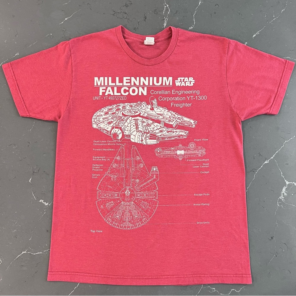 Star Wars Millennium Falcon Blueprint Top